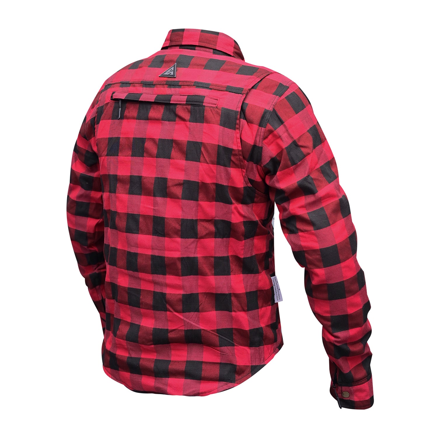 ASC Exo-Rider Kevlar® Lined Motorcycle Shirt – Red & Black