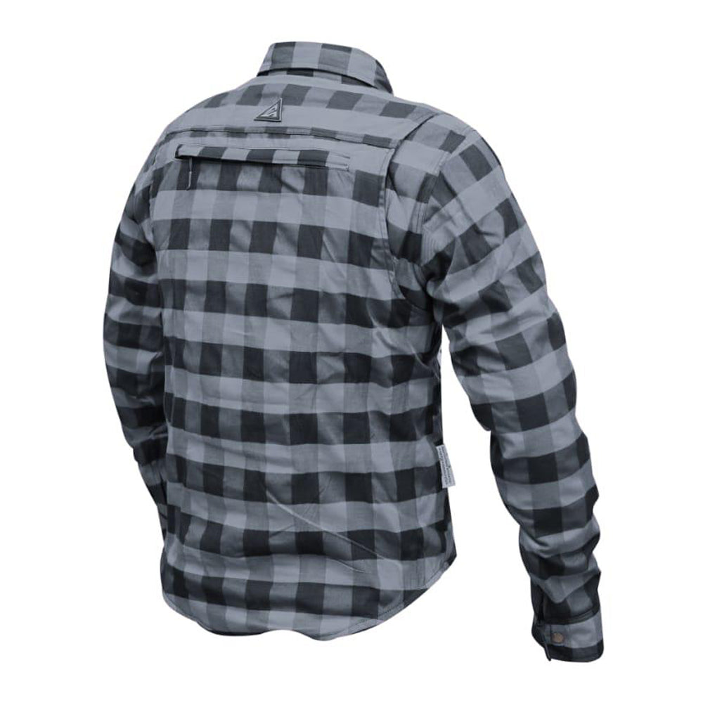 ASC Exo-Rider Kevlar® Lined Motorcycle Shirt – Gray & Black