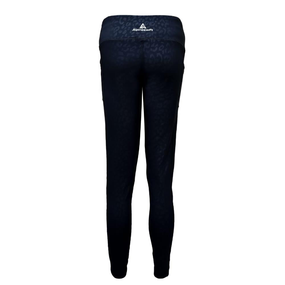 ASC Black High-Waisted Leopard Print Leggings