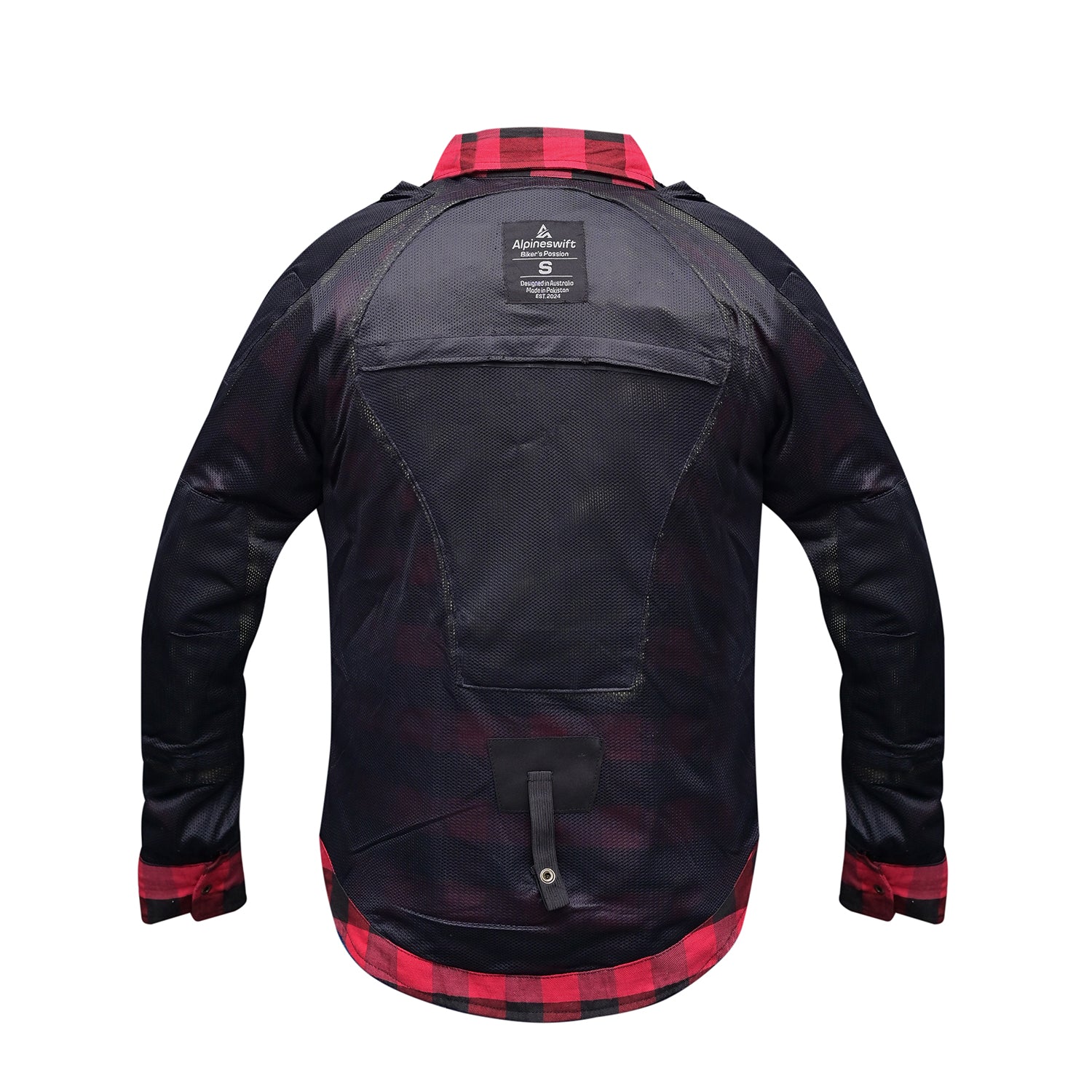 ASC Exo-Rider Kevlar® Lined Motorcycle Shirt – Red & Black