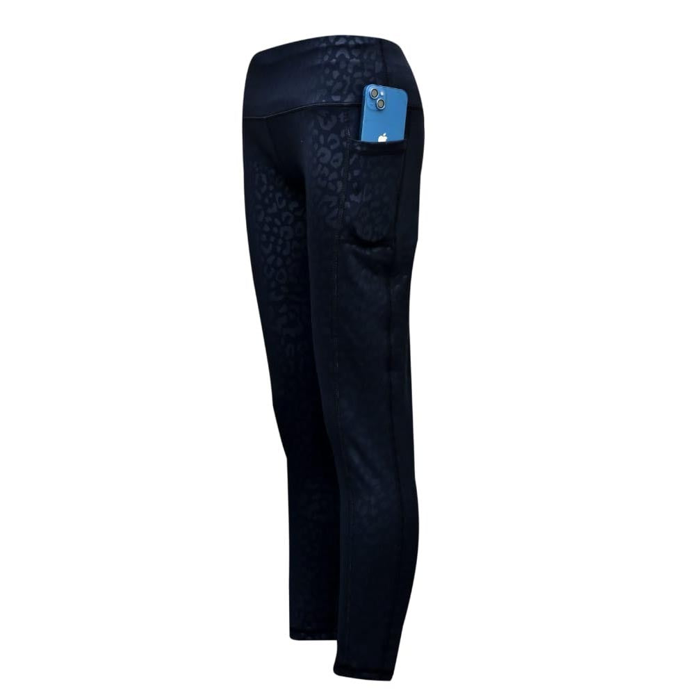 ASC Black High-Waisted Leopard Print Leggings