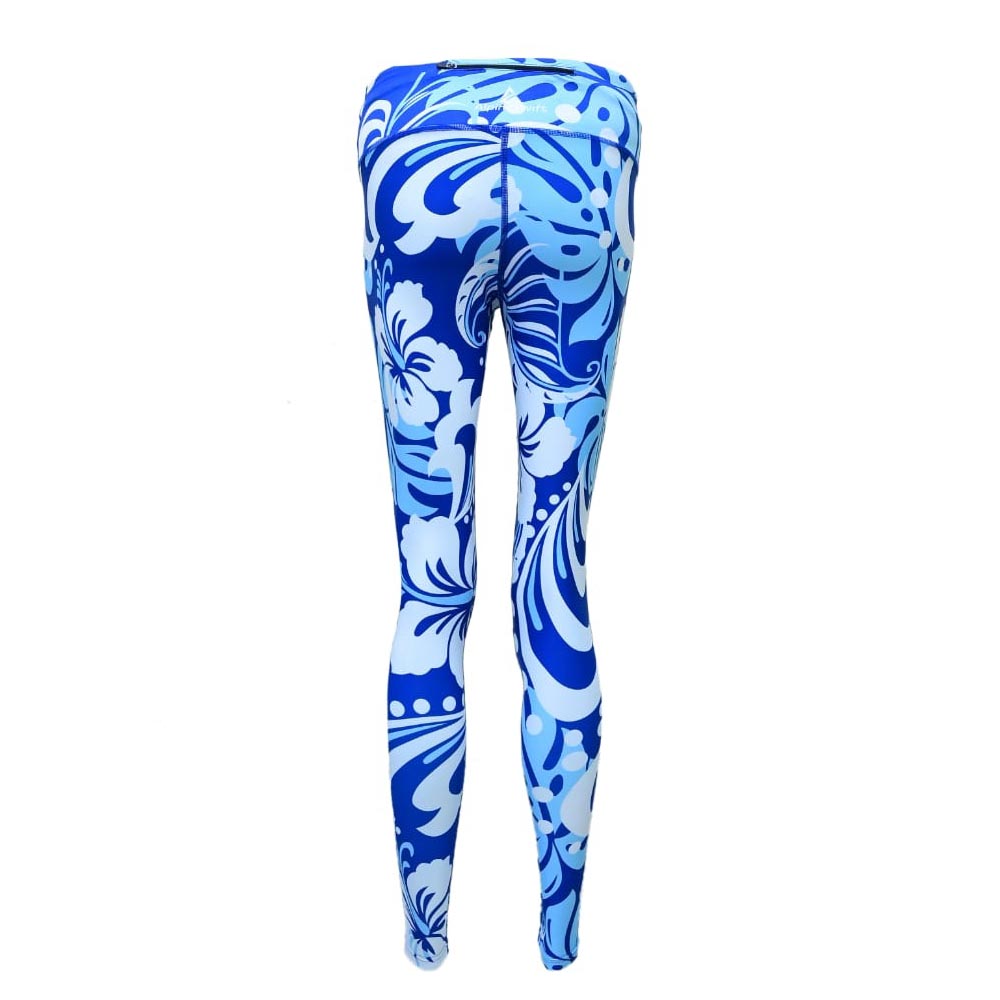 ASC Flex Blue Floral High-Waisted Leggings