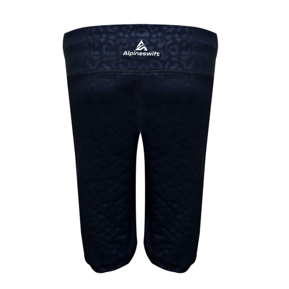 ASC Black High-Waisted Leopard Print Shorts