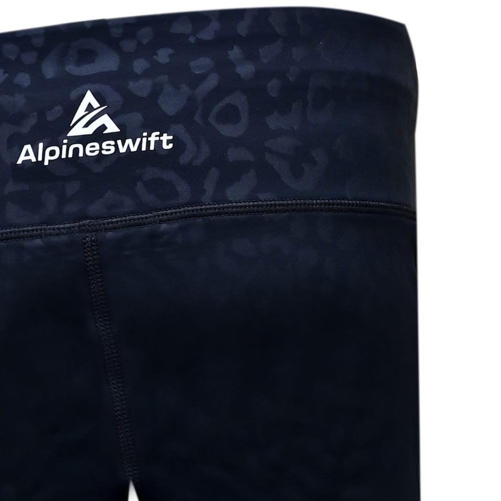 ASC Black High-Waisted Leopard Print Shorts