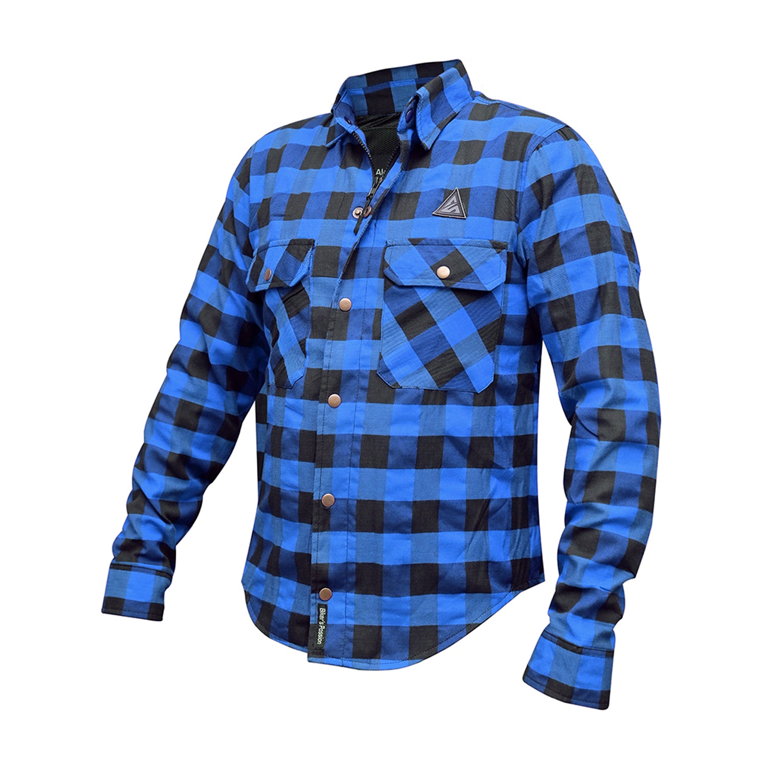 ASC Bikers Protective Kevlar Shirts Blue/Black